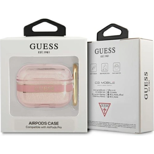 Kup Etui Guess GUAPHHTSP Apple AirPods Pro różowy/pink Strap Collection - GUE1739PNK - {ean13} - Sklep Home Screen