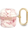 Etui Guess GUA2HCHMAP Apple AirPods rózsaszín/márvány szíj kollekció