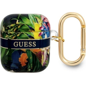 Kup Etui Guess GUA2HHFLB Apple AirPods albastru/blue Flower Strap Collection - GUE1742BLU - {ean13} - Sklep Home Screen