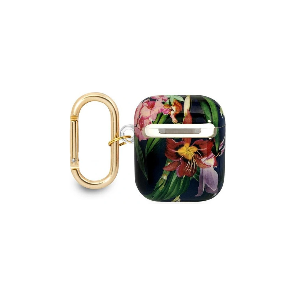 Etui Guess GUA2HHFLB Apple AirPods niebieski/blue Flower Strap Collection