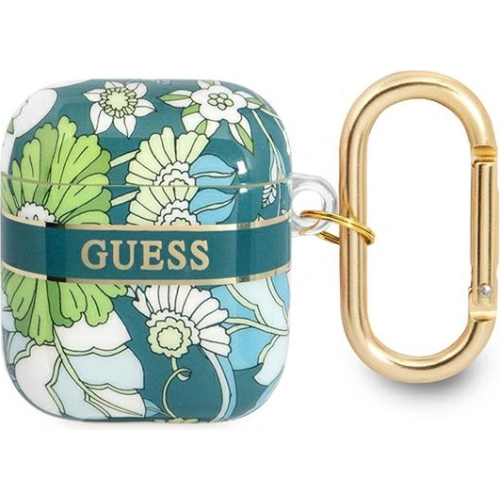 Kup Case Guess GUA2HHFLN Apple AirPods grün/green Flower Strap Collection - GUE1743GRN - {ean13} - Sklep Home Screen