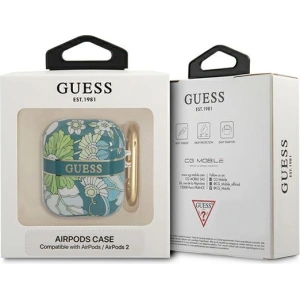 Kup Etui Guess GUA2HHFLN Apple AirPods verde/green Flower Strap Collection - GUE1743GRN - {ean13} - Sklep Home Screen