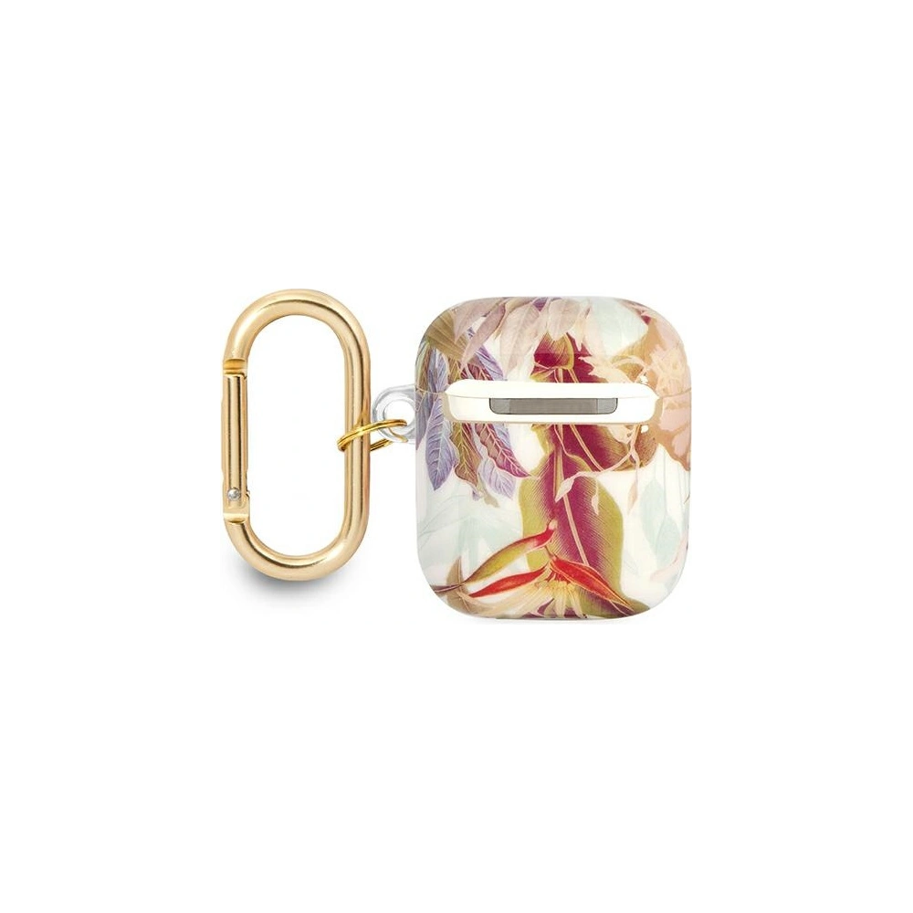 Etui Guess GUA2HHFLU Apple AirPods fioletowy/purple Flower Strap Collection