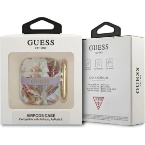 Kup Etui Guess GUA2HHFLU Apple AirPods violet/colecția Flower Strap - GUE1744PRP - {ean13} - Sklep Home Screen