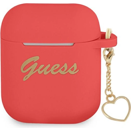 Kup Etui Guess GUA2LSCHSR Apple AirPods piros/szilikon Charm Heart Collection - GUE1745RED - {ean13} - Sklep Home Screen