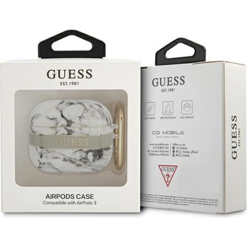 Kup Etui Guess GUA3HCHMAG Apple AirPods 3 szary/grey Marble Strap Collection - GUE1746GRY - {ean13} - Sklep Home Screen