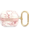 Etui Guess GUA3HCHMAP Apple AirPods 3 różowy/pink Marble Strap Collection
