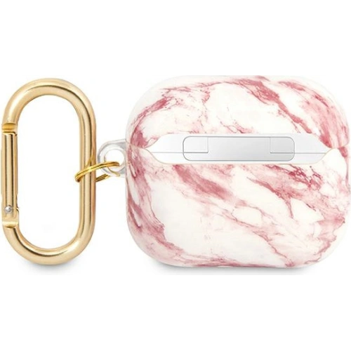 Kup Etui Guess GUA3HCHMAP Apple AirPods 3 różowy/pink Marble Strap Collection - GUE1747PNK - {ean13} - Sklep Home Screen