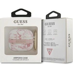 Kup Etui Guess GUA3HCHMAP Apple AirPods 3 różowy/pink Marble Strap Collection - GUE1747PNK - {ean13} - Sklep Home Screen