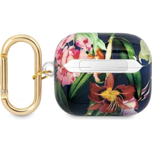 Kup Etui Guess GUA3HHFLB Apple AirPods 3 niebieski/blue Flower Strap Collection - GUE1748BLU - {ean13} - Sklep Home Screen