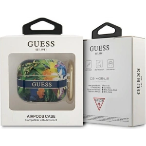 Kup Etui Guess GUA3HHFLB Apple AirPods 3 niebieski/blue Flower Strap Collection - GUE1748BLU - {ean13} - Sklep Home Screen