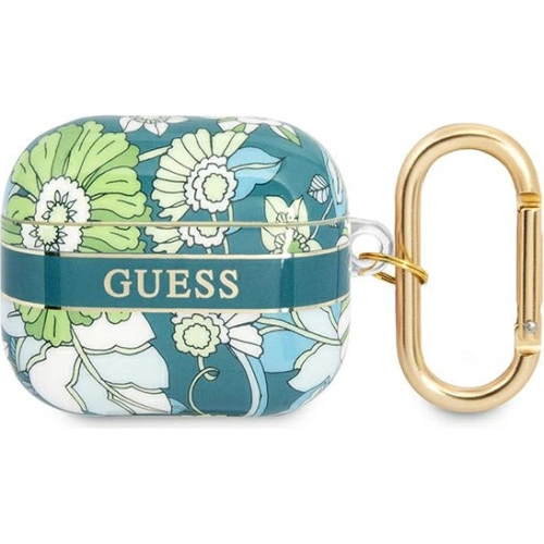 Kup Etui Guess GUA3HHFLN Apple AirPods 3 zielony/green Flower Strap Collection - GUE1749GRN - {ean13} - Sklep Home Screen