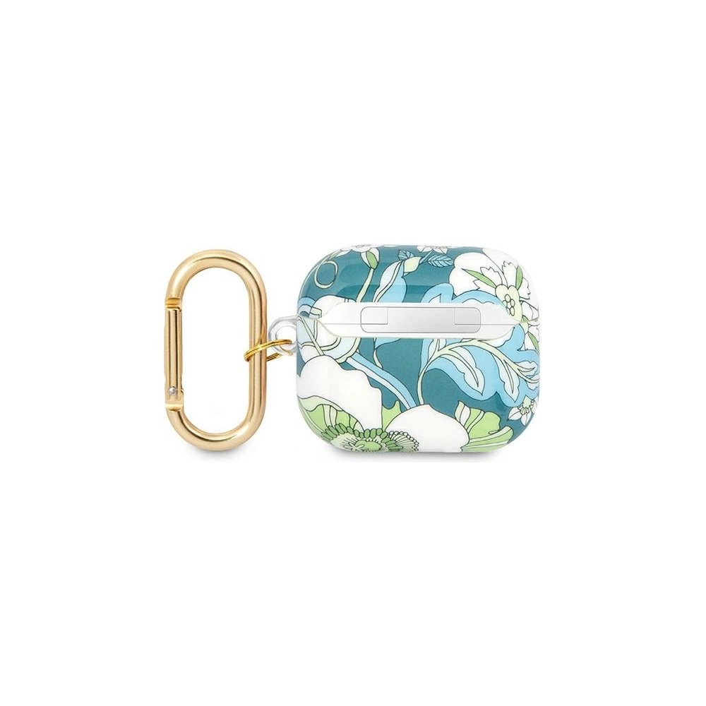 Etui Guess GUA3HHFLN Apple AirPods 3 zielony/green Flower Strap Collection