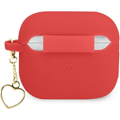 Kup Etui Guess GUA3LSCHSR Apple AirPods 3 roșu/red Silicon Charm Heart Collection - GUE1752RED - {ean13} - Sklep Home Screen