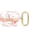 Etui Guess GUAPHCHMAP Apple AirPods Pro różowy/pink Marble Strap Collection