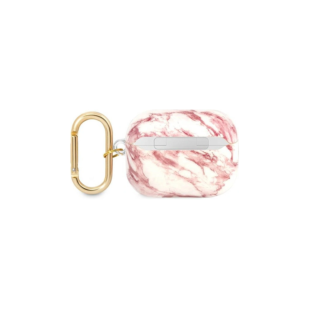 Etui Guess GUAPHCHMAP Apple AirPods Pro różowy/pink Marble Strap Collection