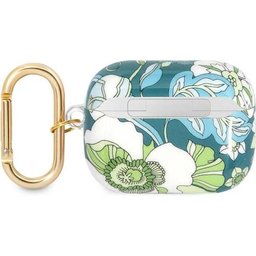 Kup Etui Guess GUAPHHFLN Apple AirPods Pro zielony/green Flower Strap Collection - GUE1756GRN - {ean13} - Sklep Home Screen
