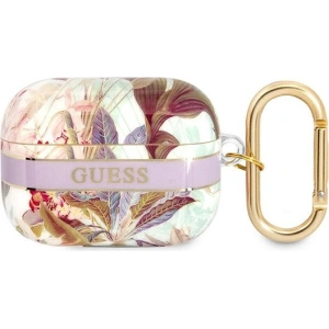 Kup Etui Guess GUAPHHFLU Apple AirPods Pro fioletowy/purple Flower Strap Collection - GUE1757PRP - {ean13} - Sklep Home Screen