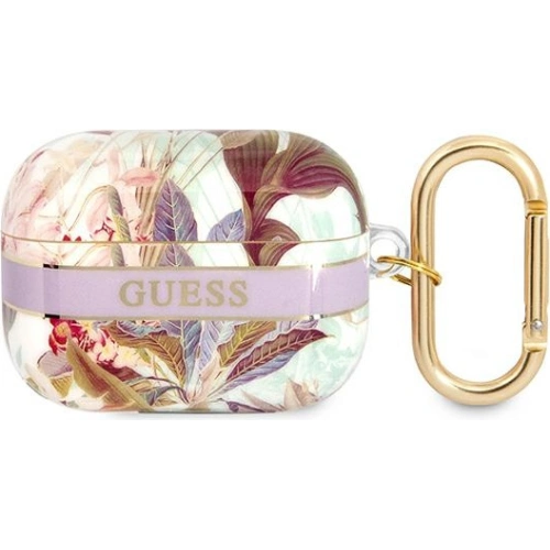 Kup Etui Guess GUAPHHFLU Apple AirPods Pro fialový/purple Flower Strap Collection - GUE1757PRP - {ean13} - Sklep Home Screen
