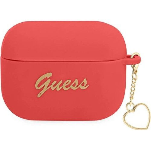 Kup Etui Guess GUAPLSCHSR Apple AirPods 3 roșu/red Silicon Charm Heart Collection - GUE1758RED - {ean13} - Sklep Home Screen