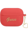Etui Guess GUAPLSCHSR Apple AirPods 3 czerwony/red Silicone Charm Heart Collection