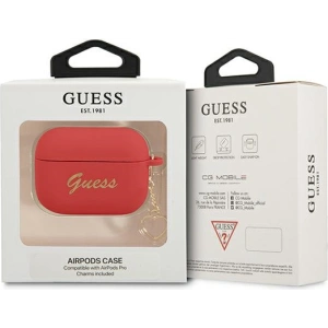 Kup Etui Guess GUAPLSCHSR Apple AirPods 3 czerwony/red Silicone Charm Heart Collection - GUE1758RED - {ean13} - Sklep Home Screen