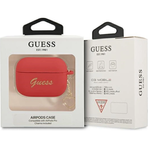 Kup Etui Guess GUAPLSCHSR Apple AirPods 3 piros/szilikon szív kollekció - GUE1758RED - {ean13} - Sklep Home Screen