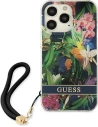 Kup Case Guess GUHCP13LHFLSB Apple iPhone 13 Pro blau/hardcase Flower Strap - GUE1759BLU - {ean13} - Sklep Home Screen