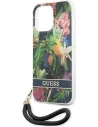 Kup Case Guess GUHCP13LHFLSB Apple iPhone 13 Pro blau/hardcase Flower Strap - GUE1759BLU - {ean13} - Sklep Home Screen