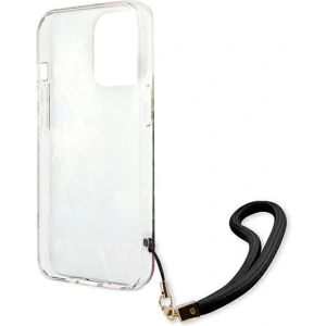 Etui Guess GUHCP13LHFLSB Apple iPhone 13 Pro niebieski/blue hardcase Flower Strap