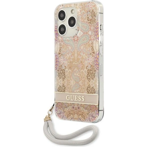 Kup Etui Guess GUHCP13LHFLSD Apple iPhone 13 Pro arany színű/hardcase Flower Strap - GUE1760GLD - {ean13} - Sklep Home Screen