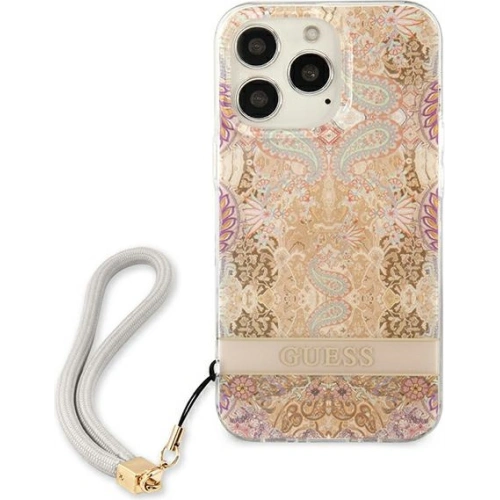 Kup Etui Guess GUHCP13LHFLSD Apple iPhone 13 Pro arany színű/hardcase Flower Strap - GUE1760GLD - {ean13} - Sklep Home Screen