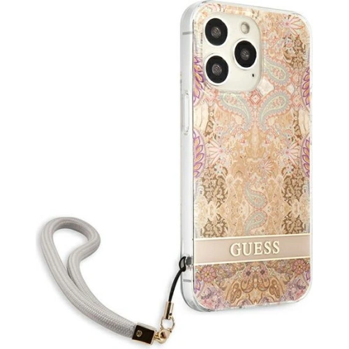 Kup Etui Guess GUHCP13LHFLSD Apple iPhone 13 Pro arany színű/hardcase Flower Strap - GUE1760GLD - {ean13} - Sklep Home Screen
