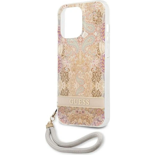 Kup Etui Guess GUHCP13LHFLSD Apple iPhone 13 Pro arany színű/hardcase Flower Strap - GUE1760GLD - {ean13} - Sklep Home Screen