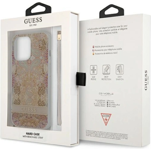 Kup Etui Guess GUHCP13LHFLSD Apple iPhone 13 Pro arany színű/hardcase Flower Strap - GUE1760GLD - {ean13} - Sklep Home Screen