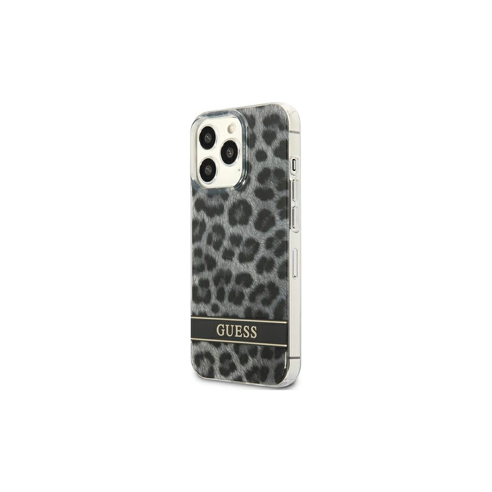Etui Guess GUHCP13LHSLEOK Apple iPhone 13 Pro szary/grey hardcase Leopard