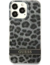 Buy Guess GUHCP13LHSLEOK Apple iPhone 13 Pro grey hardcase Leopard - GUE1763GRY - {ean13} - Home Screen Store Europe