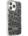 Buy Guess GUHCP13LHSLEOK Apple iPhone 13 Pro grey hardcase Leopard - GUE1763GRY - {ean13} - Home Screen Store Europe