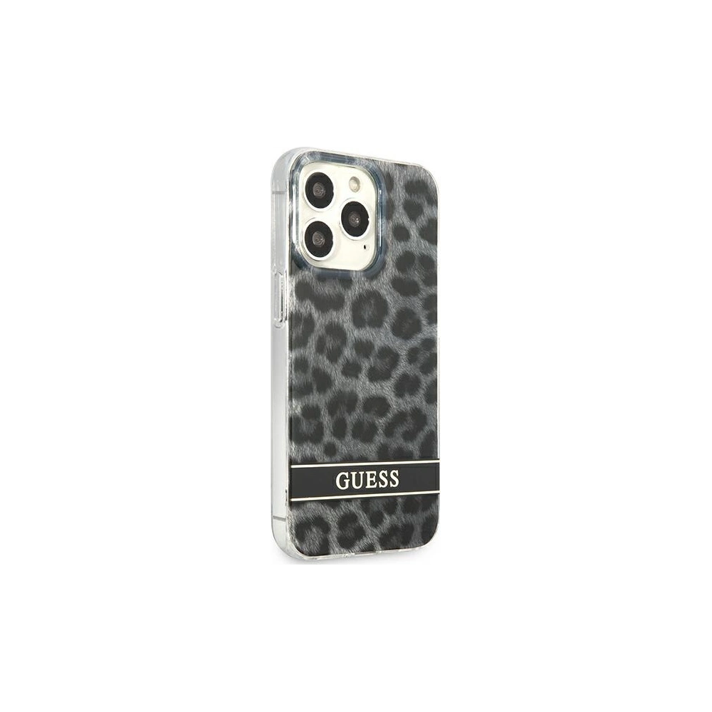 Etui Guess GUHCP13LHSLEOK Apple iPhone 13 Pro szary/grey hardcase Leopard