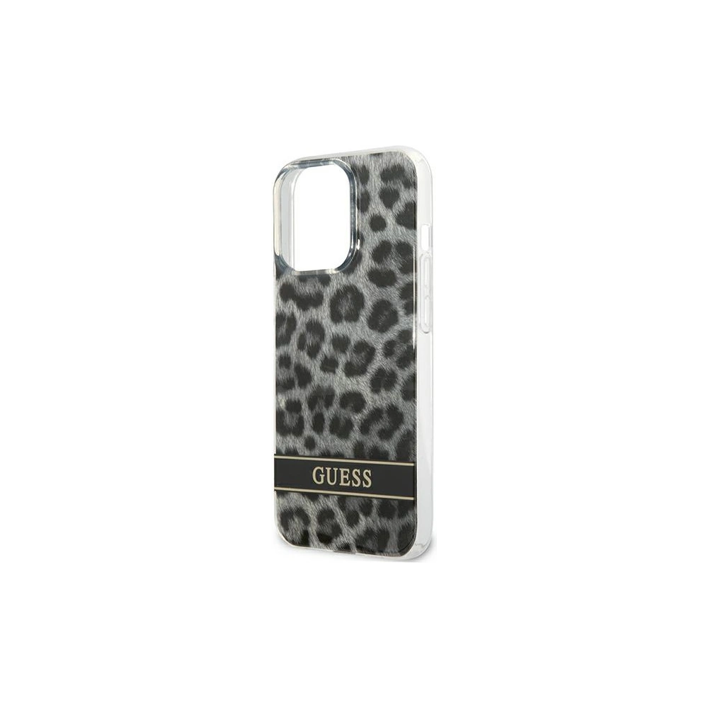 Etui Guess GUHCP13LHSLEOK Apple iPhone 13 Pro szary/grey hardcase Leopard