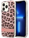 Etui Guess GUHCP13LHSLEOP Apple iPhone 13 Pro rózsaszín/pink keménytok Leopárd