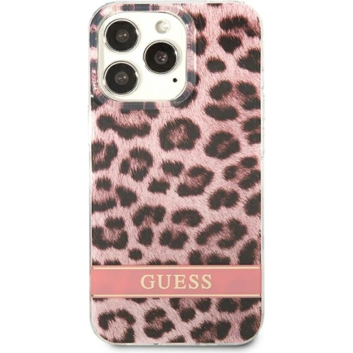 Kup Etui Guess GUHCP13LHSLEOP Apple iPhone 13 Pro różowy/pink hardcase Leopard - GUE1764PNK - {ean13} - Sklep Home Screen