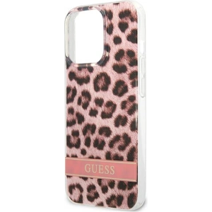 Etui Guess GUHCP13LHSLEOP Apple iPhone 13 Pro różowy/pink hardcase Leopard