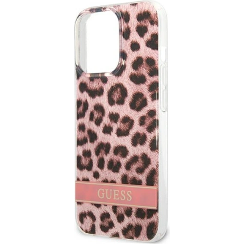 Kup Etui Guess GUHCP13LHSLEOP Apple iPhone 13 Pro różowy/pink hardcase Leopard - GUE1764PNK - {ean13} - Sklep Home Screen