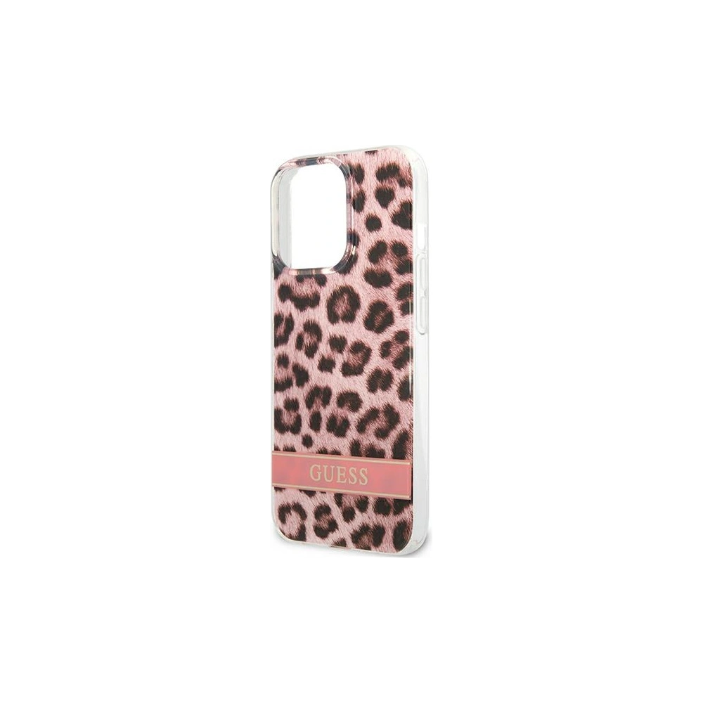 Etui Guess GUHCP13LHSLEOP Apple iPhone 13 Pro różowy/pink hardcase Leopard