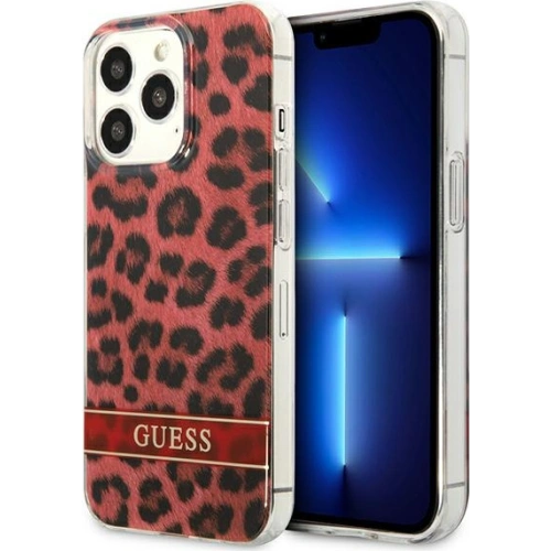 Kup Etui Guess GUHCP13LHSLEOR Apple iPhone 13 Pro piros/red hardcase Leopard - GUE1765RED - {ean13} - Sklep Home Screen