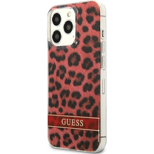 Kup Etui Guess GUHCP13LHSLEOR Apple iPhone 13 Pro piros/red hardcase Leopard - GUE1765RED - {ean13} - Sklep Home Screen