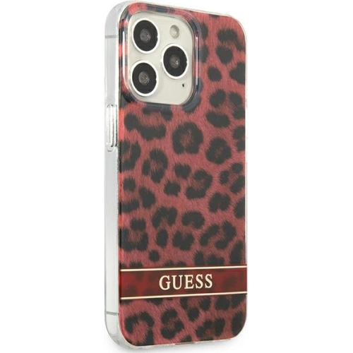 Kup Etui Guess GUHCP13LHSLEOR Apple iPhone 13 Pro piros/red hardcase Leopard - GUE1765RED - {ean13} - Sklep Home Screen
