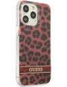 Buy Guess GUHCP13LHSLEOR Apple iPhone 13 Pro red hardcase Leopard - GUE1765RED - {ean13} - Home Screen Store Europe