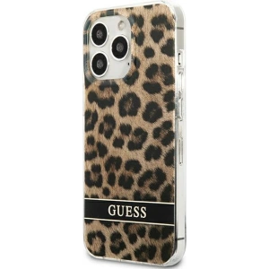 Etui Guess GUHCP13LHSLEOW Apple iPhone 13 Pro brązowy/brown hardcase Leopard